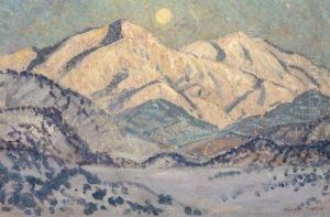 Taos Mountains By Moonlight