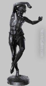 Neapolitan Fisherman Dancing the Tarantella by Francisque-Joseph Duret