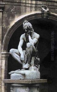 Chactas Meditating on Atala's Tomb by Francisque-Joseph Duret