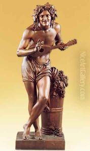 Grape-picker Extemporizing by Francisque-Joseph Duret