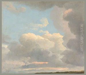 Study of Clouds ca 1800 by Simon-Joseph-Alexandre-Clement Denis