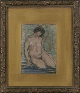 Study Of A Nude by Alfred Partikel