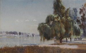 On The Water In Oakland, California, A Pair by Richard Langtry Partington