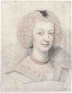 Portrait of Mademoiselle de Guise 1615-88 by Daniel Dumonstier