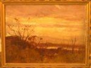 Water Landscapewith Lake In The Distance
