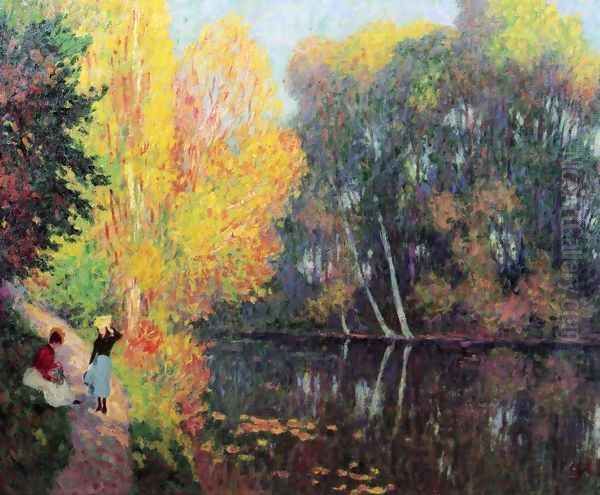Pond at Aubergenville - view 1