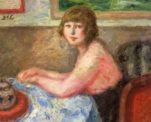 The Pink Shirt by Georges dEspagnat