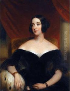 Portrait Of Mary Watts Russell, Lady Knatchbull by John Partridge