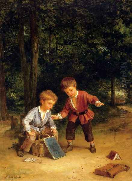 Playing Marbles - view 1
