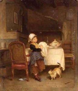The Little Housekeeper by Andre Henri Dargelas