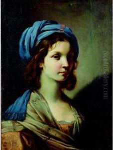 Portrait De Jeune Femme Au Turban