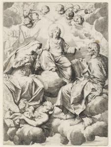Kristus, Jungfru Maria Och Petrus