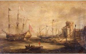 Mediterranean Port Scene