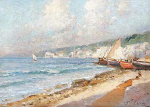 Hafenstadtchen An Der Italienischen Kuste