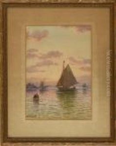 Sunset Coastal View by William Frederick Paskell