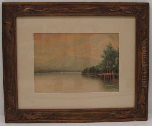 View Of Lake Chicora With Mt. Chicora In The Distance by William Frederick Paskell