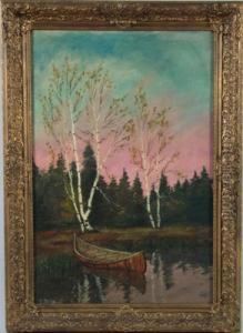Canoe In A Pond