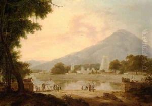 The temple at Tirukalikundran, Tinnevelly District by Thomas Daniell