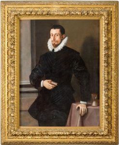 Ritratto Di Gentiluomo Con Libro E Clessidra