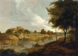 Hill House, Former Residence of Agustus Cleveland at Bhagalpore by Thomas Daniell