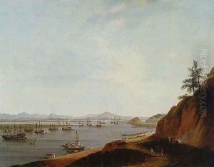 View of Whampoa (Huangpu) Beach, China by Thomas Daniell