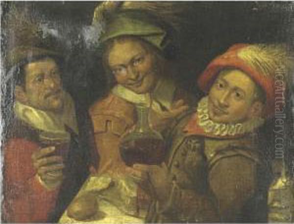 Three Men Making Merry - view 1
