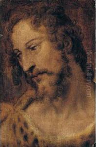A Study Of Saint John The Baptist, Bust Length by Bartolomeo Passarotti