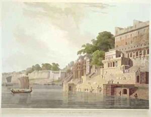 Dusasumade Gaut at Benares on the River Ganges