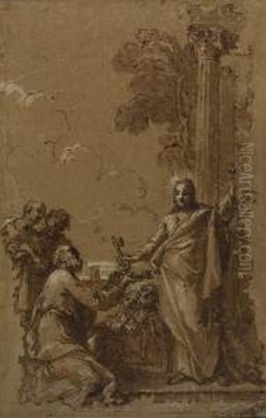 Christ Giving The Keys To St. Peter - view 1