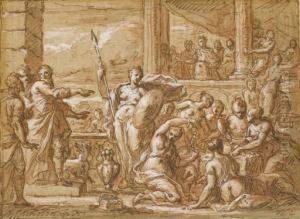 Achille Et Les Filles De Lycomede
