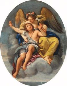 An Angel Bearing A Youth To Heaven by Giuseppe Passeri