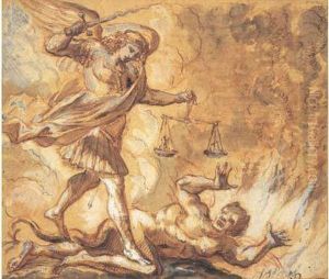 Saint Michel Terrassant Un Demon by Giuseppe Passeri