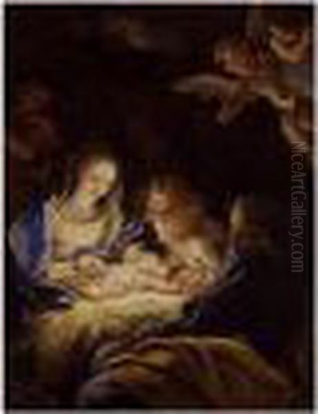 The Adoration Of The Shepherds by Giuseppe Passeri