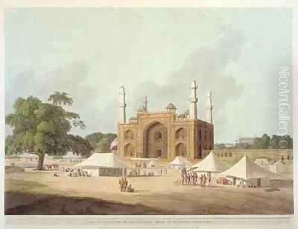 Gate of the Tomb of the Emperor Akbar 1542-1605 at Secundra Agra - view 1