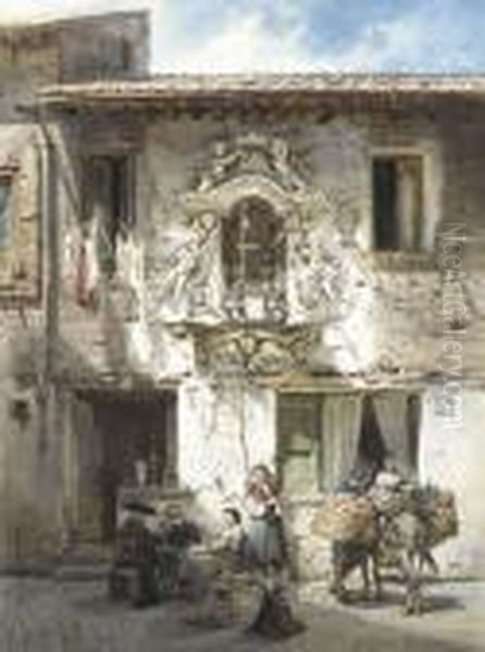 A Roman House With An Edicola In A Baroque Surround - view 1