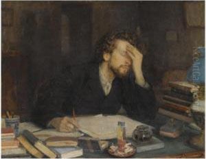 The Pains Of Composition by Leonid Ossipovich Pasternak
