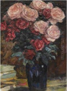 Still Life With Roses by Leonid Ossipovich Pasternak