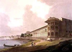 North East View of the Cotsea Bhaug on the River Jumna Delhi