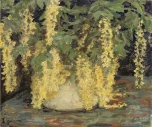Still Life With Laburnum by Leonid Ossipovich Pasternak