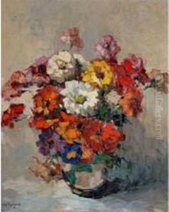 Bouquet D Anemones by Louis Pastour