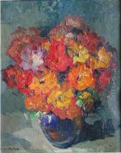 Vase De Fleurs by Louis Pastour