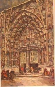 Gothic Cathedral Portal by Louis Pastour
