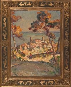 Mediterranean Coastal Town by Louis Pastour