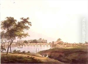 The Bridge at Juonpore Bengal by Thomas Daniell