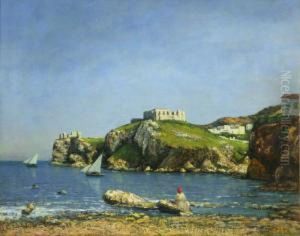 The Seaside Which Overlooks The Hill by Cherubino Pata