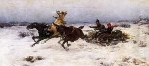 Sledge, Galopping by Laszlo Pataky