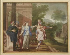Laban Va Au Devant Du Ferviteur D'abraham by Pierre-Antoine Patel