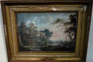 Paire De Gouaches Sur Velin by Pierre-Antoine Patel