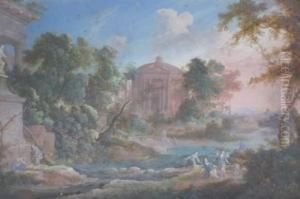 Paysage Aux Ruines Antiques by Pierre-Antoine Patel