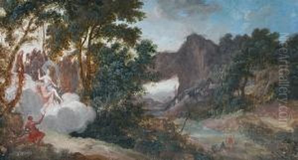 Figures In A Classical Landscape, A Pair - view 1
